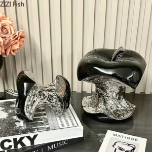 Statuetka jabłko dekoracyjne ceramiczna