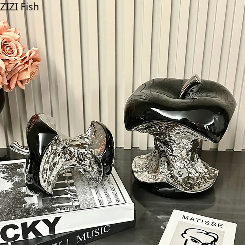 Statuetka jabłko dekoracyjne ceramiczna