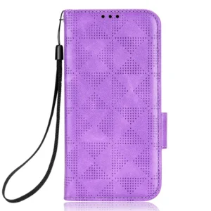 Etui na telefon z paskiem, z uchwytem, skórzane