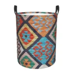 Kosz na pranie duży, w stylu boho