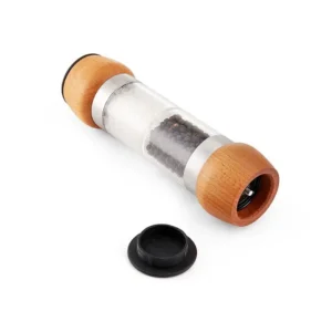 Zestaw młynków do soli i pieprzu drewniany, 100 ml