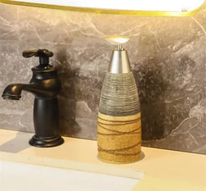 Dozownik do mydła ceramiczny, w stylu vintage, 400 ml