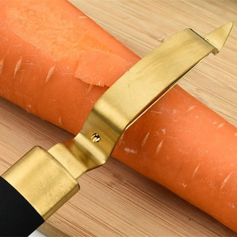 Obieraczka kuchenna do warzyw i owoców ze stali nierdzewnej, z otworem