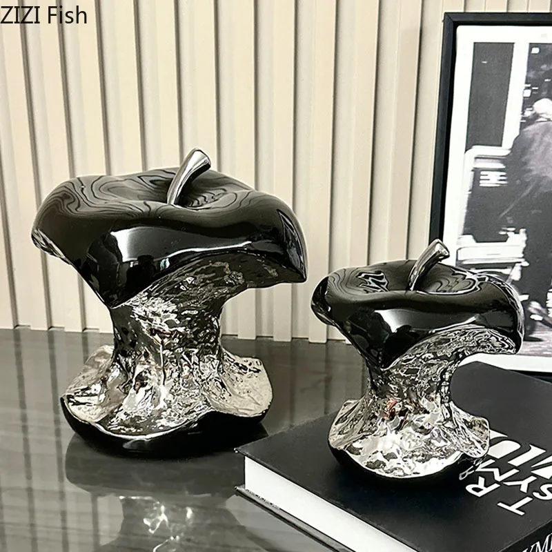 Statuetka jabłko dekoracyjne ceramiczna