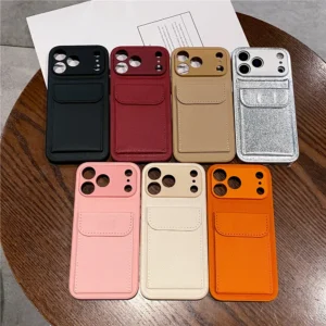 Etui do iPhone z wsuwaną kieszenią na karty - ujęcie produktu