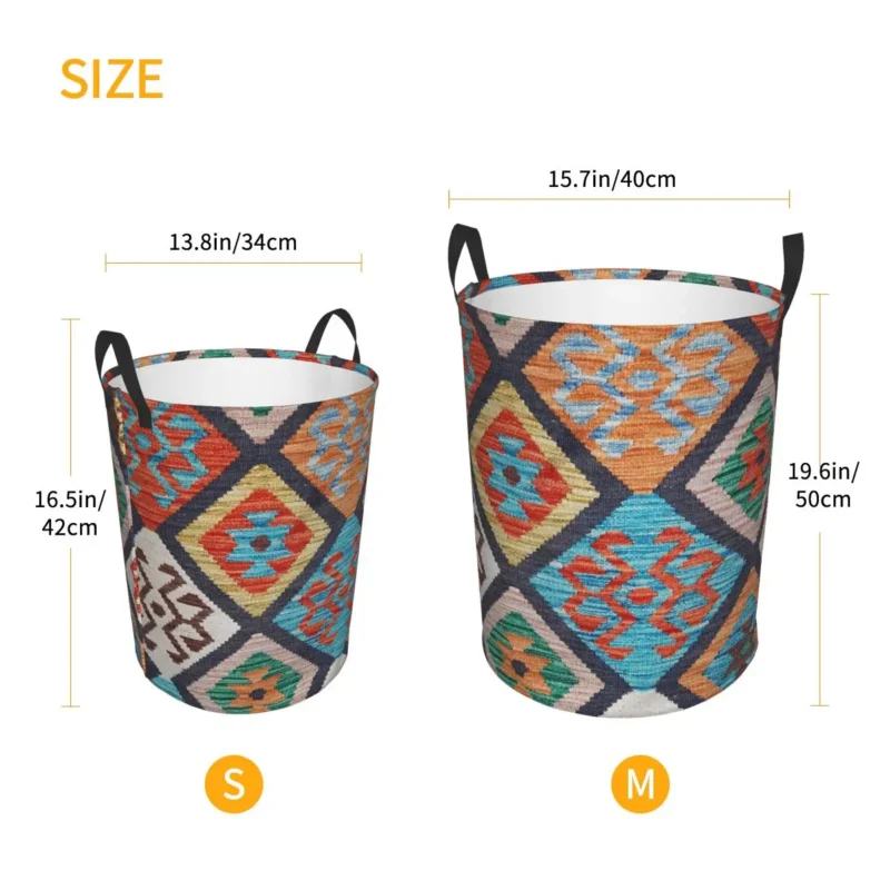 Kosz na pranie duży, w stylu boho