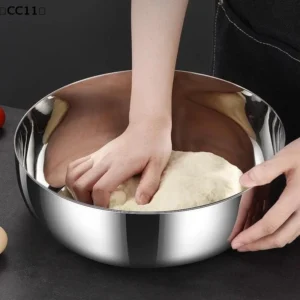 Miska kuchenna ze stali nierdzewnej, złote