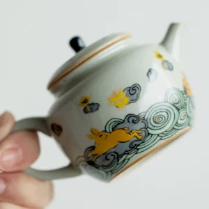 Zestaw do parzenia herbaty Kung Fu, porcelanowy, z czajnikiem