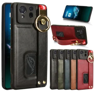 Etui na telefon z uchwytem, skórzane, do ASUS ROG Phone