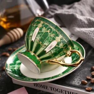Zestaw do parzenia herbaty ceramiczny, z filiżankami