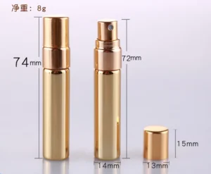 Podróżny atomizer do perfum w podłużnej obudowie - ujęcie produktu