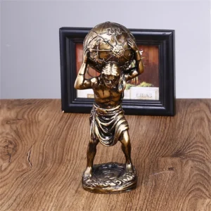 Figurka Atlas z żywicy w stylu greckim