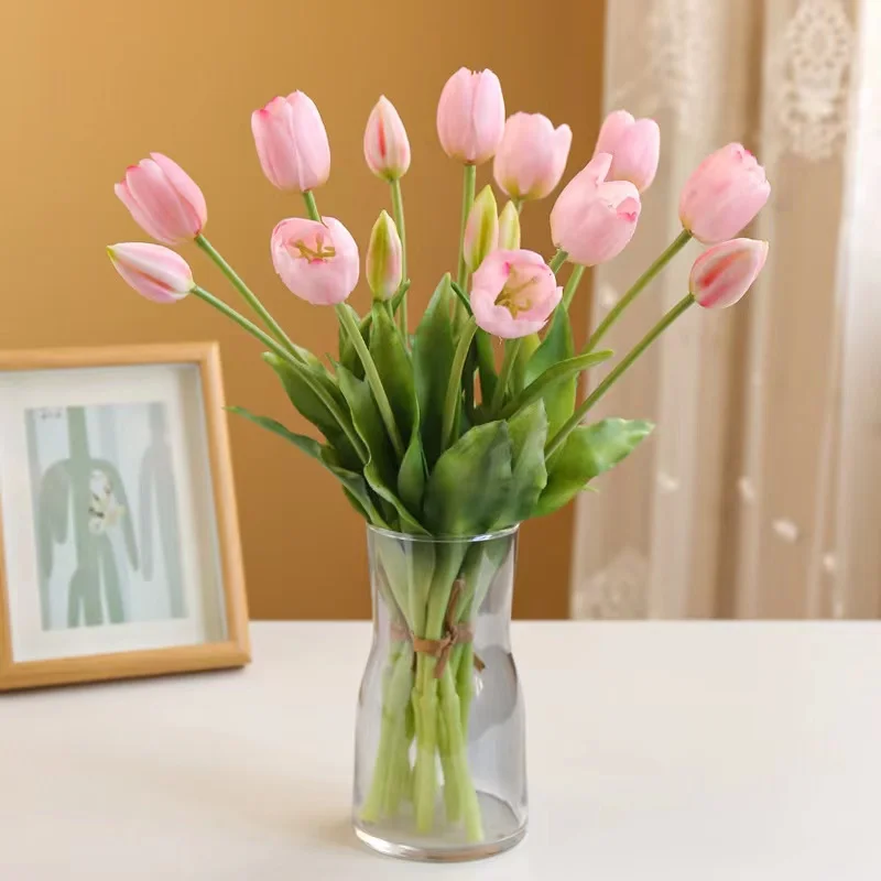 Tulipany dekoracyjne z łodygami do kompozycji w wazonie - ujęcie produktu