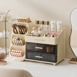 Organizer na kosmetyki z boczną półką i szufladą - ujęcie produktu