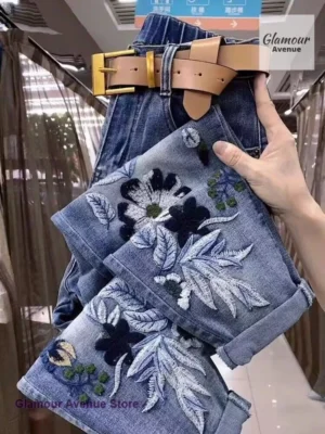 Jeansy damskie baggy z wysokim stanem, plus size, w stylu retro