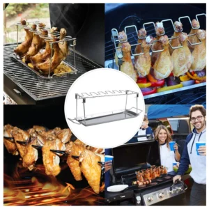 Stojak do grillowania udek z pionowymi zawieszkami - ujęcie produktu
