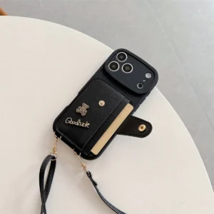 Etui do iPhone z kieszenią na karty i paskiem - ujęcie produktu