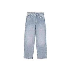 Jeansy damskie baggy z kieszeniami, z motywem gwiazd, w stylu retro