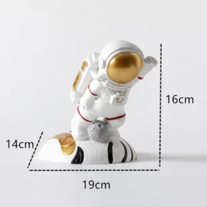 Stojak na butelkę wina w kształcie astronauty z hełmem - ujęcie produktu