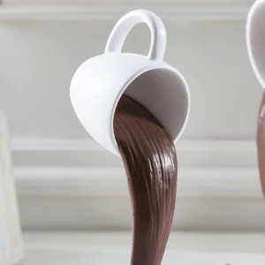 Dekoracja wiszący kubek do kawy z żywicy, 3D