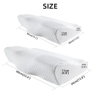 Poduszka profilowana pod kark o falistym przekroju 60 cm - ujęcie produktu