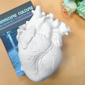 Wazon dekoracyjny w kształcie anatomicznego serca - ujęcie produktu