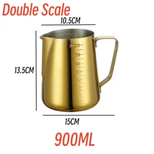 Dzbanek do spieniania mleka ze stali nierdzewnej, 900 ml