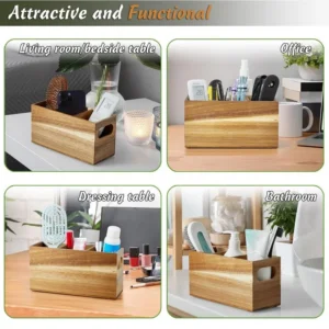 Organizer na sztućce z przegródkami i bocznymi uchwytami - ujęcie produktu