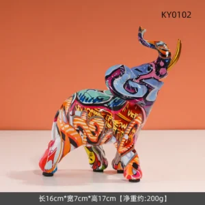 kf-Sd39ecc12e81a4890a3c903e2ced77b7eQ-Z-nadrukiem-Graffiti-Buffalo-rze-ba-lalka-Art-Bullfight-statua-kreatywne-figurki-z-ywicy-dom-ganek