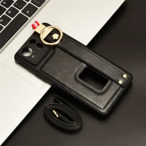 Etui na telefon z uchwytem, skórzane, do ASUS ROG Phone