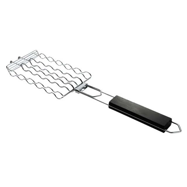 Uchwyt do grillowania kiełbasek z kilkoma przegródkami - ujęcie produktu
