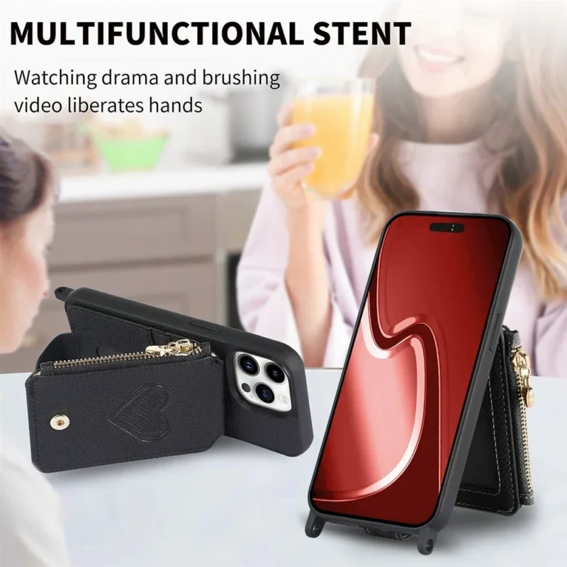 Etui na telefon z portfelem na karty, do iPhone