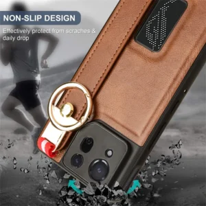Etui na telefon z uchwytem, skórzane, do ASUS ROG Phone