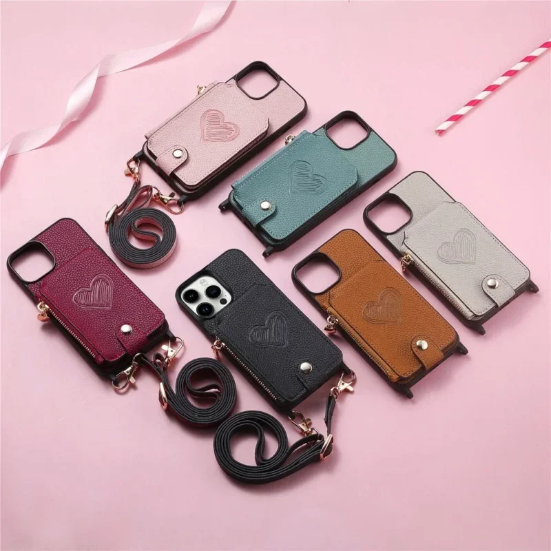 Etui na telefon z portfelem na karty, do iPhone