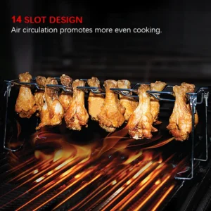 Stojak do grillowania udek z pionowymi zawieszkami - ujęcie produktu
