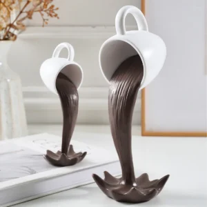 Dekoracja wiszący kubek do kawy z żywicy, 3D