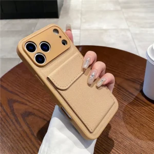 Etui do iPhone z wsuwaną kieszenią na karty - ujęcie produktu