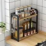 Dwupoziomowy stojak na przyprawy z bocznymi uchwytami - ujęcie produktu