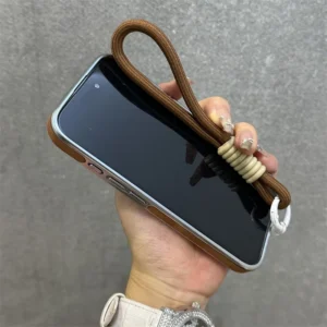Etui na telefon z paskiem, skórzane, do iPhone