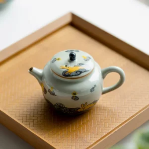 Zestaw do parzenia herbaty Kung Fu, porcelanowy, z czajnikiem