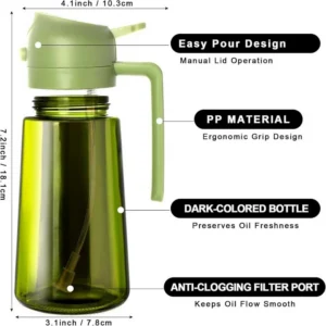 Szklany spryskiwacz do oleju 470 ml