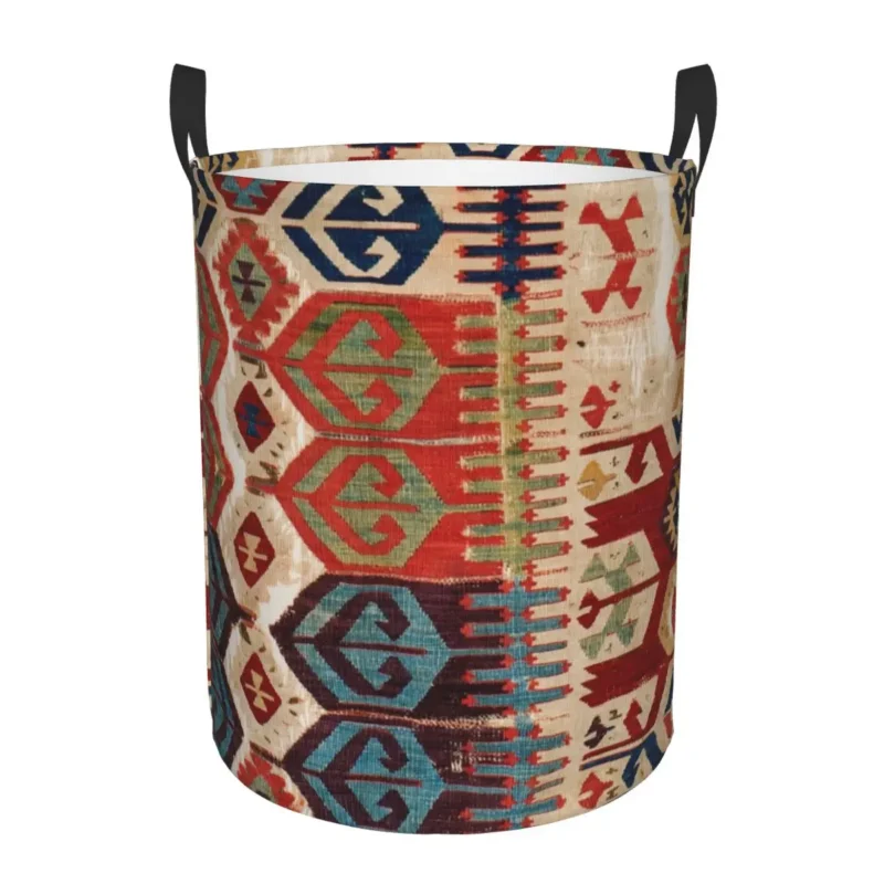 Kosz na pranie duży, w stylu boho