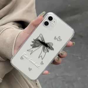 Etui na telefon z kokardką, do iPhone