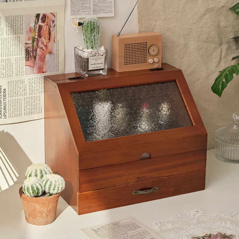 Szafka na blat z przeszklonym frontem i dolnymi szufladami - ujęcie produktu