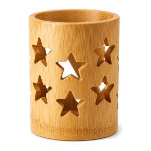 Organizer na szczoteczki do zębów bambusowy - 1Pcs Star style