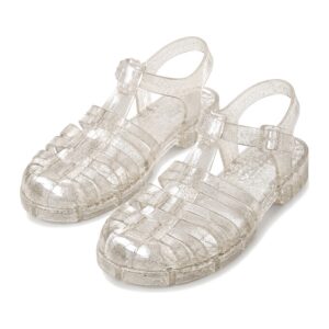 Sandały damskie na płaskiej podeszwie, antypoślizgowe, w stylu rzymskim - Rhs-2188-Beige, 40