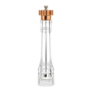 Ręczny młynek do soli i pieprzu akrylowy, z regulacją mielenia - 8 Inch