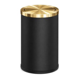 Złoty kosz na śmieci z pokrywą - 9L swing cover 1