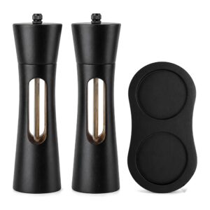 Zestaw młynków do soli i pieprzu akrylowy, 8 cali - 2Pcs With Base