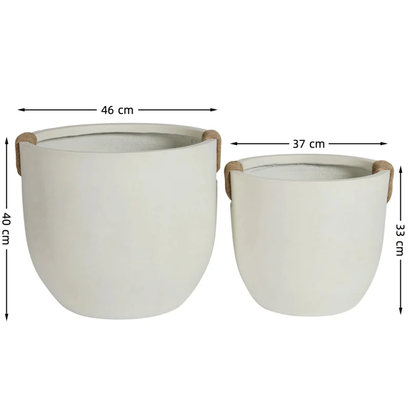 Doniczka dekoracyjna okrągła 33 cm ceramiczna